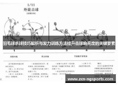 羽毛球杀球技巧解析与发力训练方法提升击球响亮度的关键要素